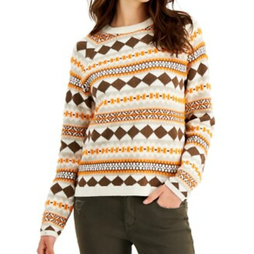 NWOT! FAIR ISLE CREW NECK SWEATER SZ L - Picture 3 of 5